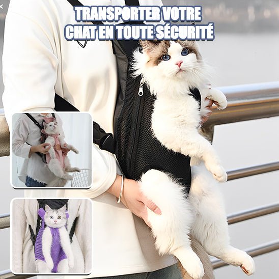 Sac de transport pour chat - maille - Ma boutique féline