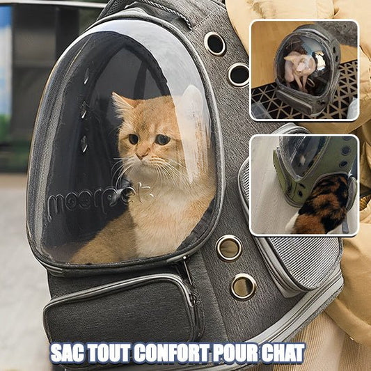 Sac de transport pour chat - transparent - Ma boutique féline